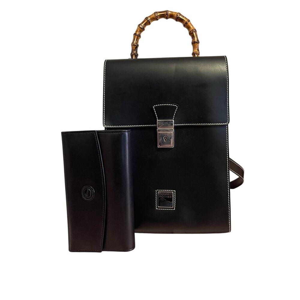 °。⋆♡ Dooney & Bourke Mini Backpack and Wallet Black Set - Picture 3 of 13